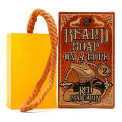 Hey Joe Beard Soap On a Rope Red Mandarin Nº2 150 ml - Mýdlo na vousy s vůní mandarinek