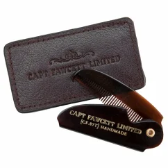 Captian Fawcett Leather Case for Moustache Comb - Kožené pouzdro na skládací hřeben CF.87T