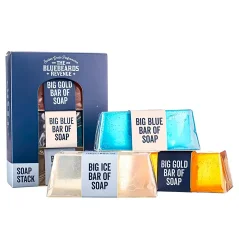 Bluebeards Revenge Soap Stack Kit 3x175 g - Dárková sada pro muže se třemi mýdli na ruce i tělo