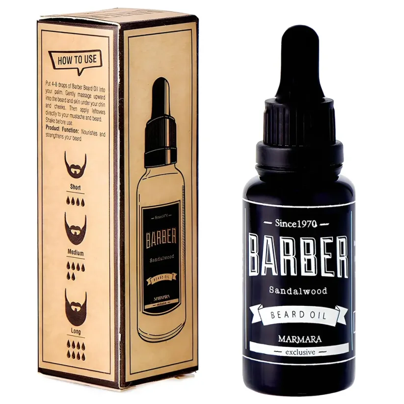 Marmara Barber Beard Oil Sandalwood 30 ml - Olej na vousy pro hydrataci a výživu