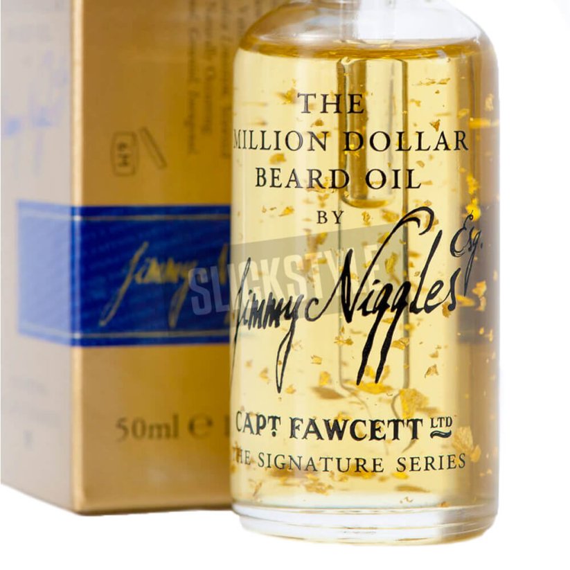 Captain Fawcett Million Dollar Olej na vousy se zlatými vločkami 50 ml