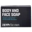 Zew for men Body & Face Soap with Charcoal 85 g - Tuhé mýdlo na tělo a obličej