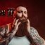 Angry Beards Beard Growing Set with Roller, Doping & Cleaner - Dárková sada pro růst vousů