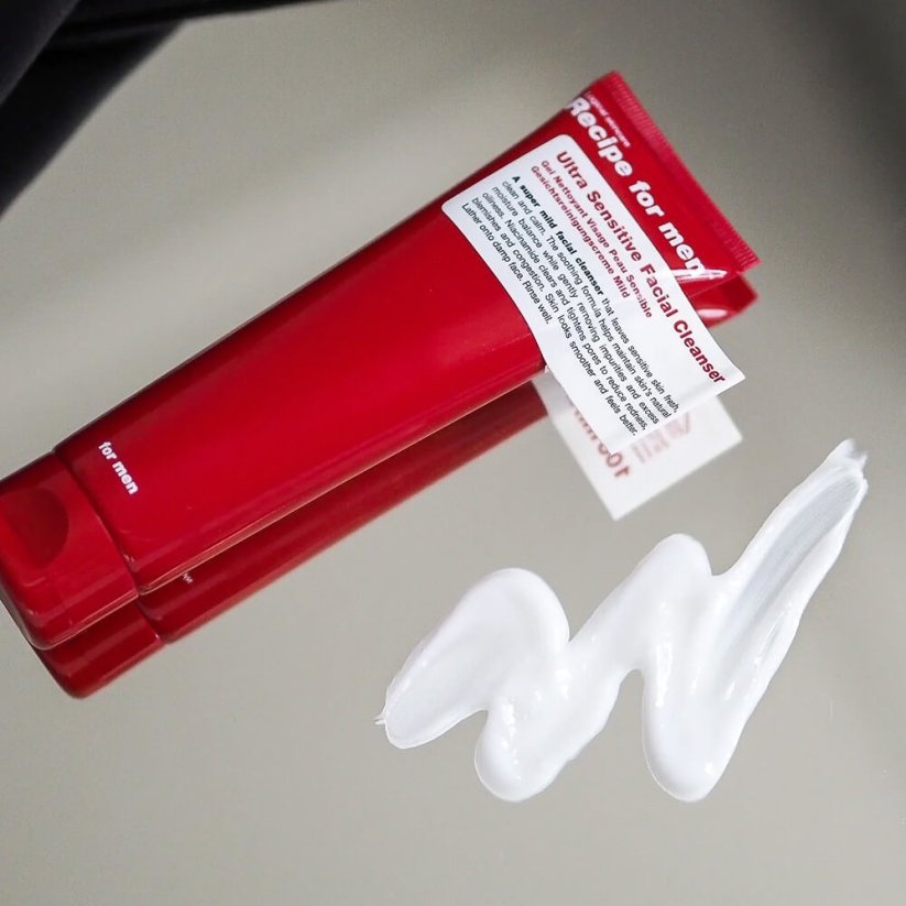 Recipe for Men Ultra Sensitive Facial Cleanser Extra jemný mycí gel na obličej 100 ml