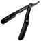 Parker Shavetta Barber Black SRBBA - Černá shavetta na holení na výměnné žiletky