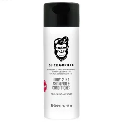 Slick Gorilla Daily 2in1 Shampoo & Conditioner 200 ml - Šampon a kondicionér na vlasy v jednom pro muže