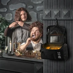 Angry Beards Toiletry Black Bag - Černá kosmetická taška pro muže