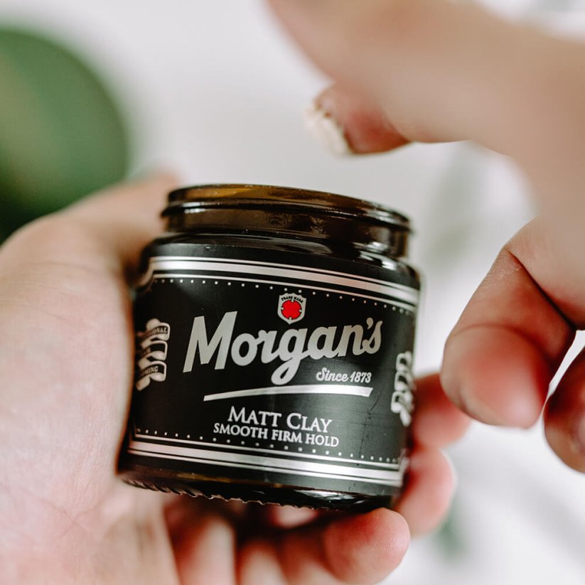 Morgan's Matt Clay Smooth Firm Hold 120 ml - Matná hlína na vlasy pro silnou fixaci účesu