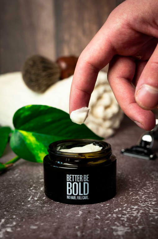 Better Be Bold Moisturizing Bald Cream 50 ml - Krém na holou hlavu pro výživu a hydrataci s matným efektem