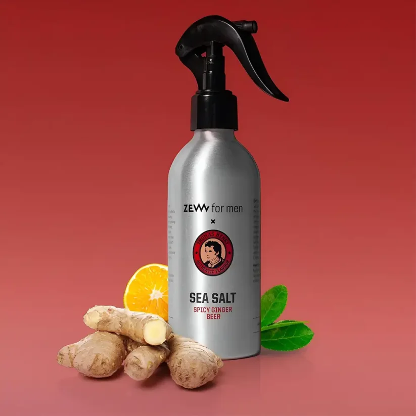 Zew for men Sea Salt Spice Ginger Beer 240 ml - Stylingový slaný sprej na vlasy s vůní kořeněného zázvorového piva