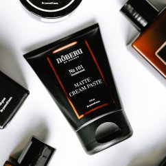 Noberu Matte Cream Sandalwood 100 ml - Matná pasta na vlasy pro styling účesu