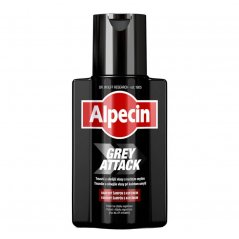 Alpecin Grey Attack Šampon pro ztmavení šedivých vlasů a proti padání vlasů 200 ml