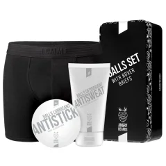 Angry Beards Balls Set with Boxer Briefs - Dárková sada s boxerkami, deodorantem a lubrikantem na koule