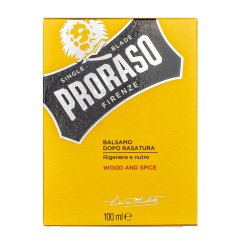 Proraso Aftershave Balm Wood & Spice 100 ml - Balzám po holení s vůni cedrového dřeva a koření