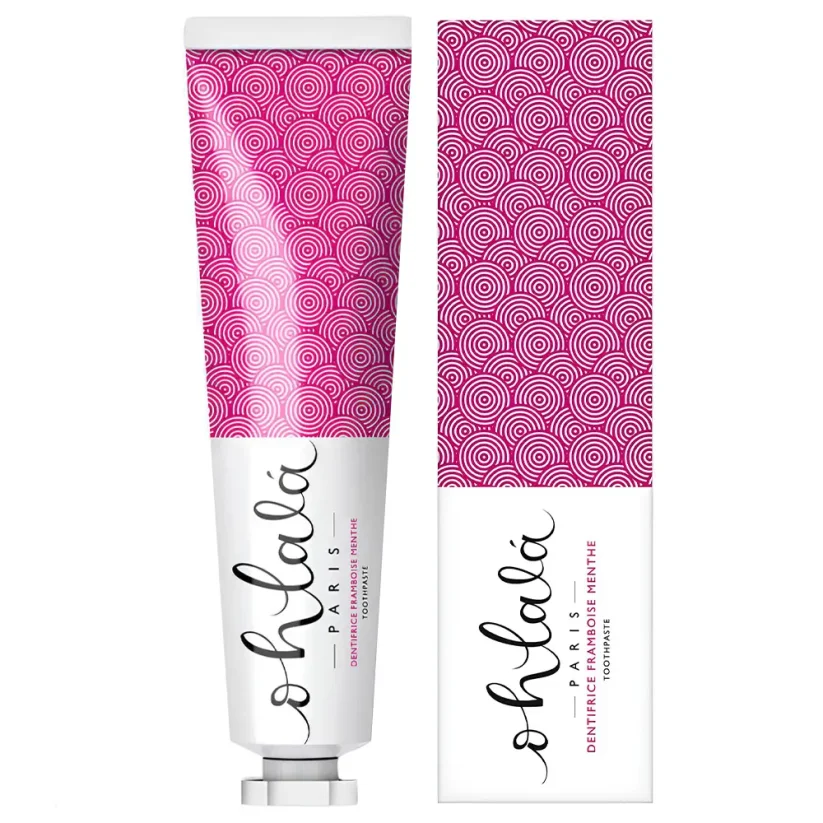 Ohlalá Raspberry Mint Toothpaste Zubní pasta s příchutí maliny a máty 75 ml