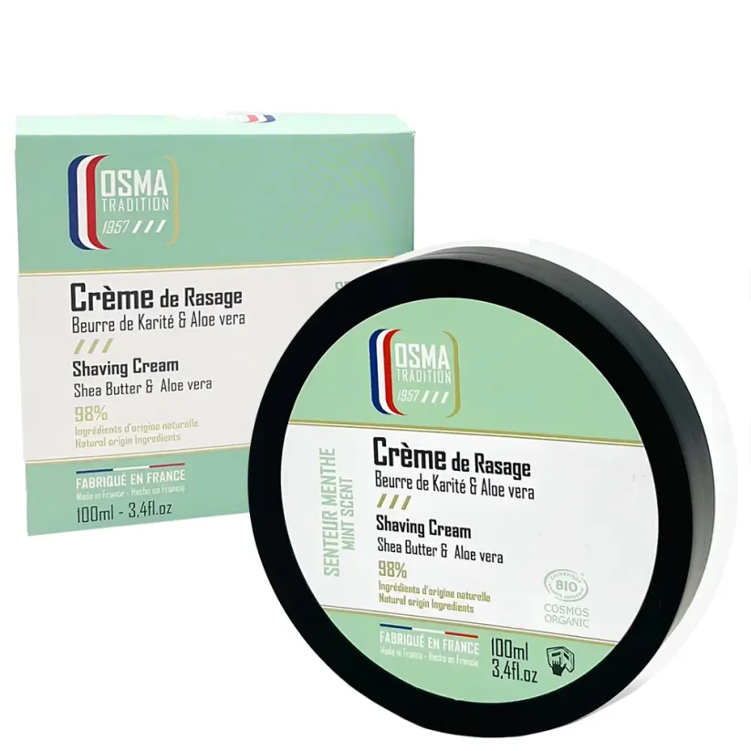 Osma Shaving Cream Organic Menthol 100 ml - Mentolový krém na holení
