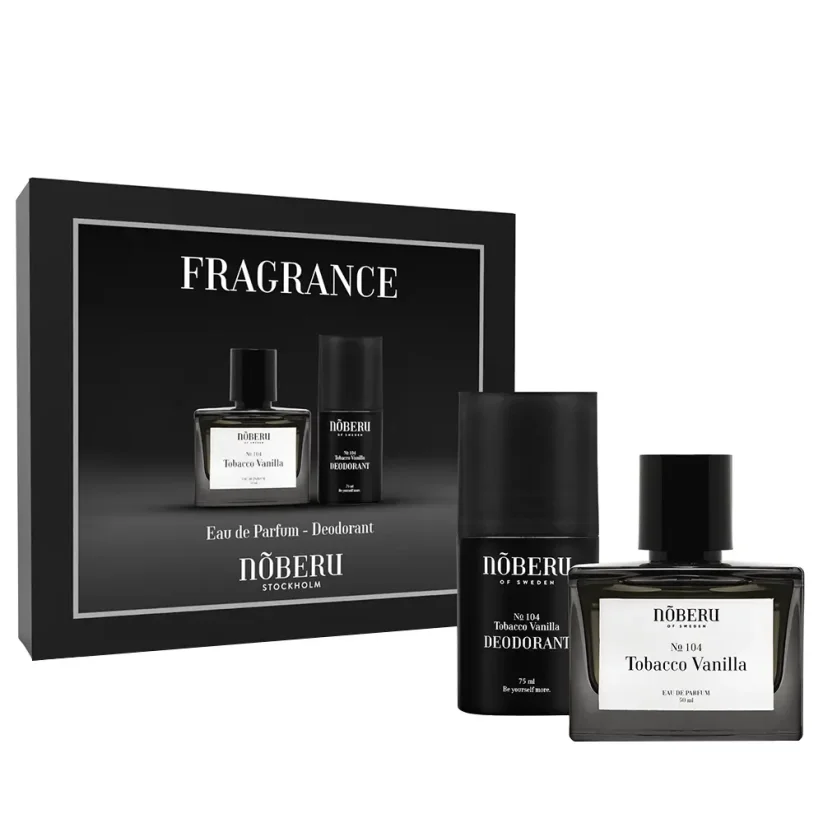 Noberu Fragrance Set with Parfum & Deodorant Tobacco Vanilla - Dárková sada pro muže s parfémem a deodorantem