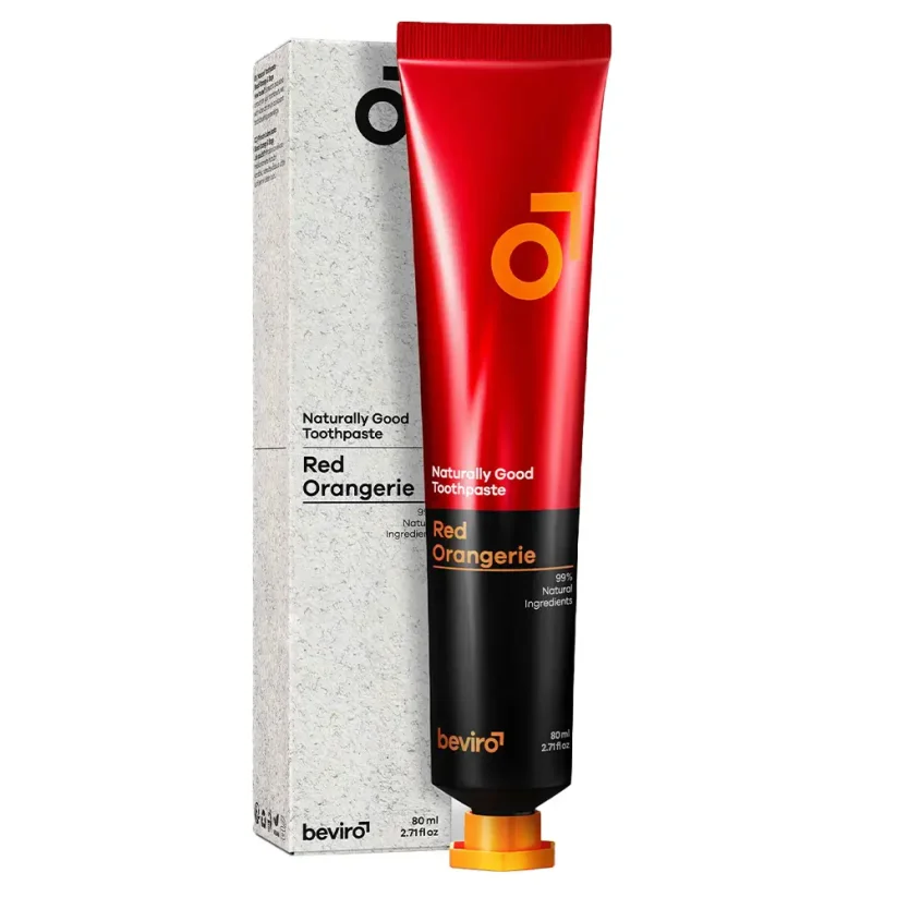 Beviro Naturally Good Toothpaste Red Orangerie 80 ml - Přírodní zubní pasta s pomerančovou příchutí