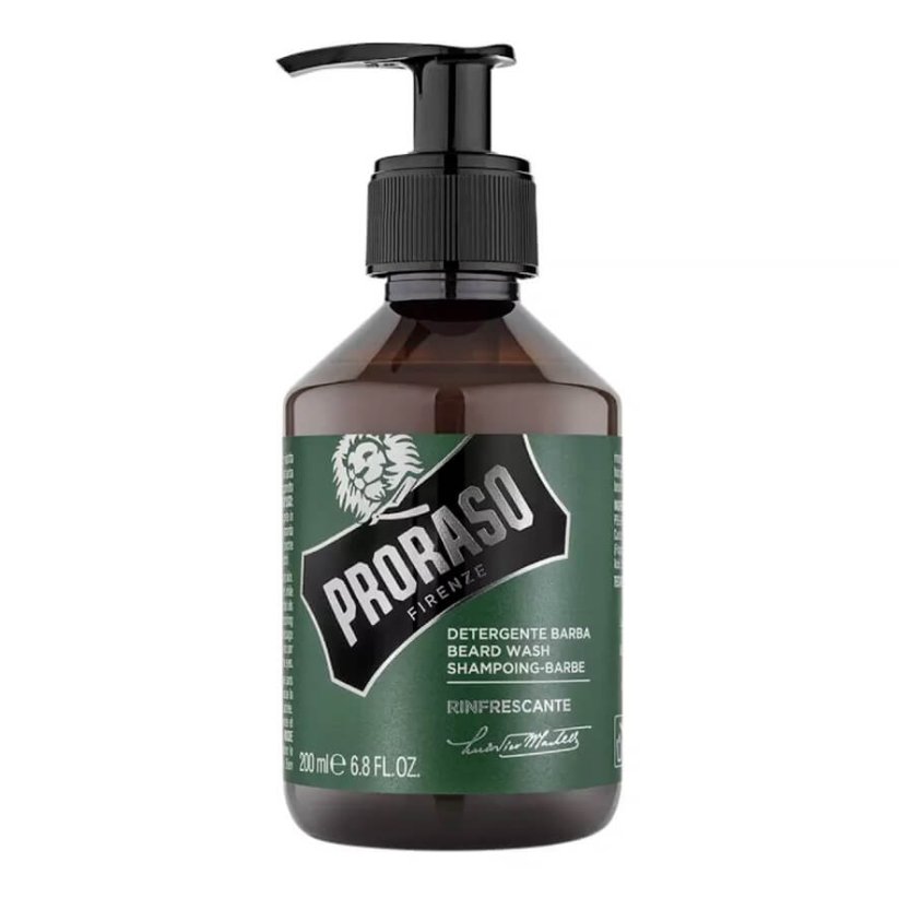 Proraso Beard Shampoo Refreshing Eucalyptus 200 ml - Šampon na vousy s osvěžujícím mentolem a eukalyptem