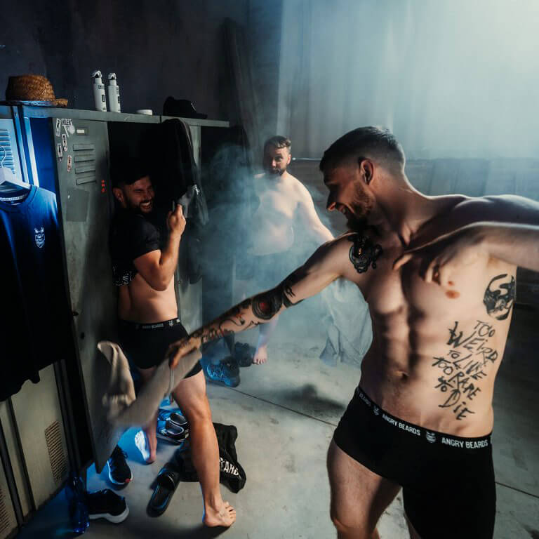 Angry Beards Komplexní péče o kule + boxerky - Velikost: XL