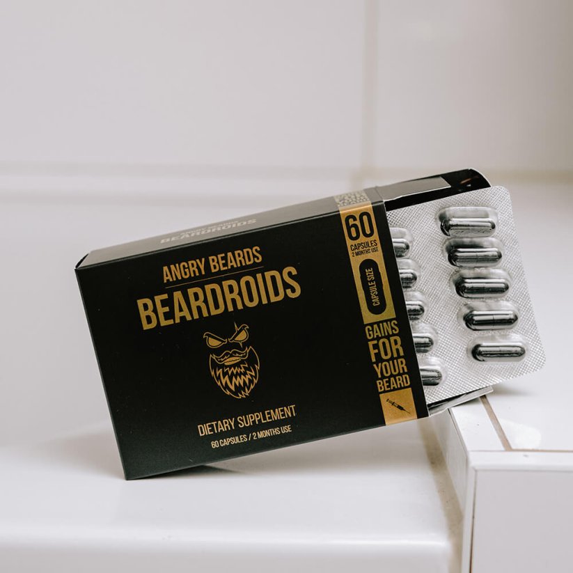 Angry Beards Full Pack Beard Boosting Sada na posílení růstu vousů - 2 měsíční kůra