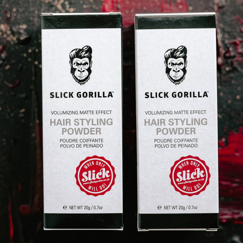 Slick Gorilla Matt Hair Styling Powder Set  3×20 g - Sada tří pudrů na vlasy pro styling účesu