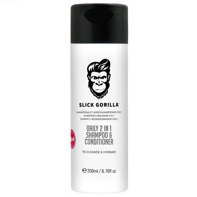 Slick Gorilla Daily 2in1 Shampoo & Conditioner 200 ml - Šampon a kondicionér na vlasy v jednom pro muže