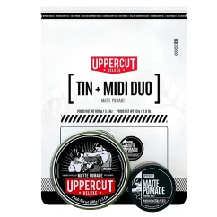 Uppercut Matte Pomade Tin & Midi Duo Kit 100 g + 30 g - Sada matných pomád na vlasy