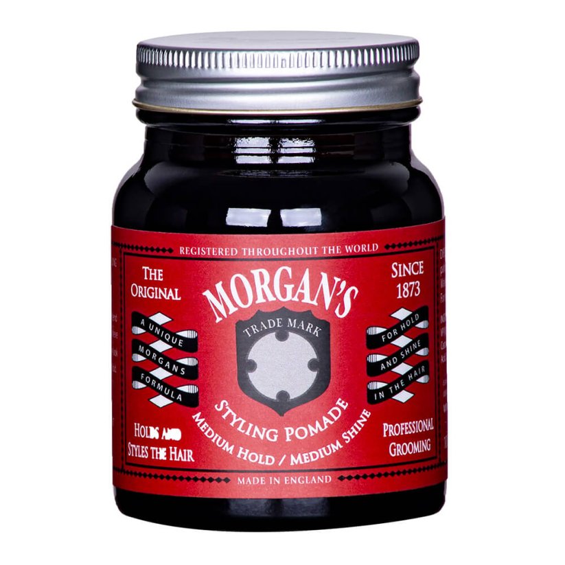 Morgan's Pomade with Medium Hold & Shine 100 g - Pomáda na vlasy se střední fixací a pololesklým vzhledem účesu