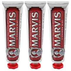 Marvis Tooth Paste Cinnamon Mint 3 x 85 ml - Zubní pasta s příchutí skořice a máty