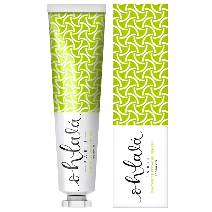 Ohlalá Pistachio Mint Toothpaste Zubní pasta s příchutí pistácií a máty 75 ml