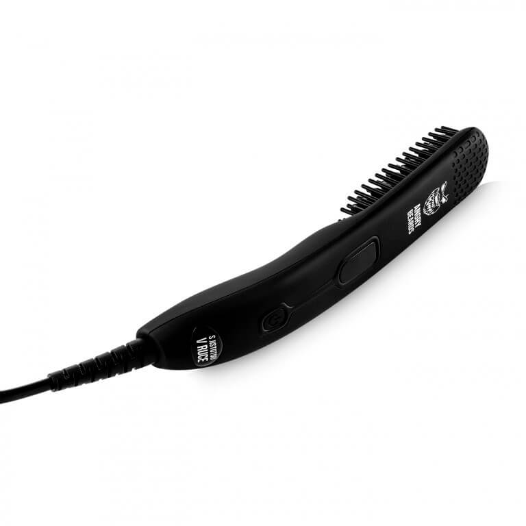 Angry Beards Žehlička na vousy Beard Straightener + Krém na tepelnou ochranu 75 ml