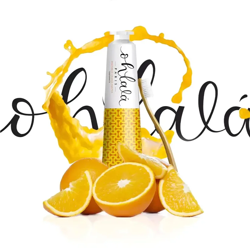 Ohlalá Orange Mint Toothpaste Zubní pasta s příchutí pomeranče a máty 75 ml