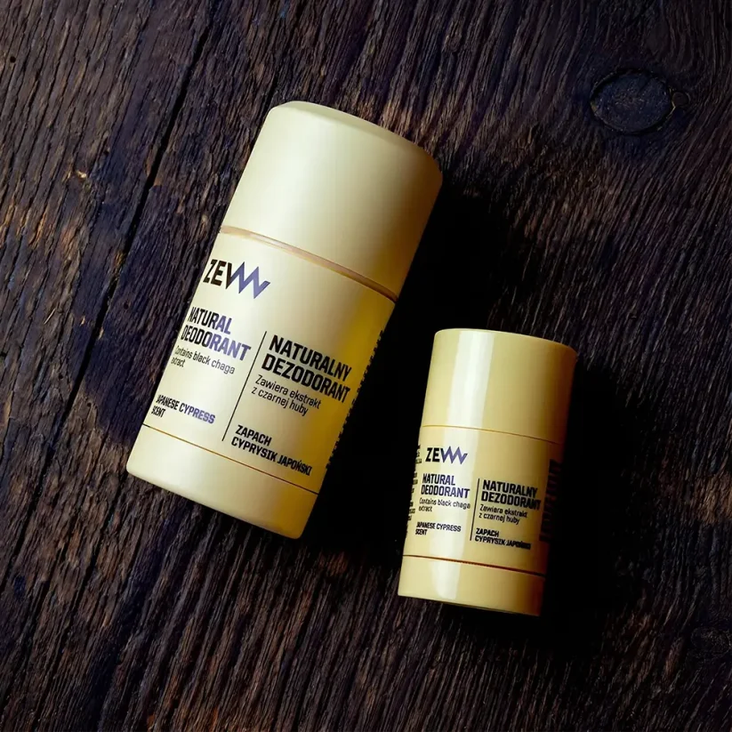 Zew for men Natural Deodorant Japanese Cypress 30 g - Tuhý deodorant se svěží vůní japonského cypřiše