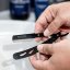 Steves Shavetta Real Steel with Case - Černá shavetta na holení s pouzdrem