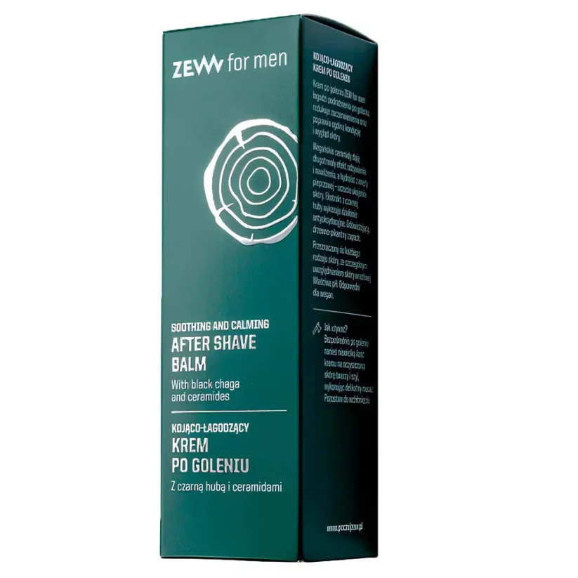Zew for men After Shave Balm with Black Chaga & Ceramides 80 ml - Balzám po holení s chagou a ceramidy