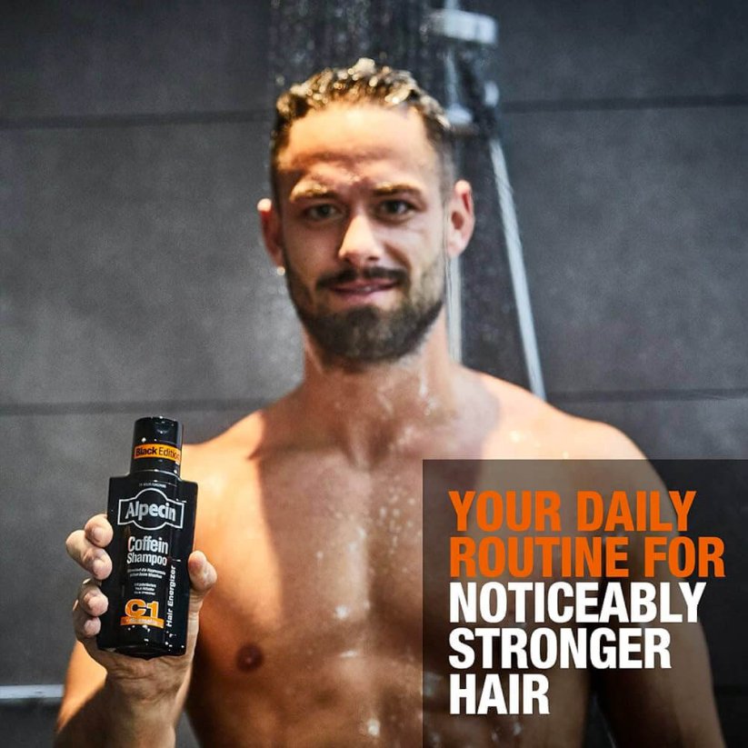 Alpecin Coffein Shampoo C1 Black Edition Šampon pro posílení růstu a proti padání vlasů 250 ml