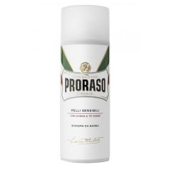 Proraso Shaving Foam for Sensitive Skin with Green Tea 50 ml - Pěna na holení pro citlivou pokožku s bylinnou vůní