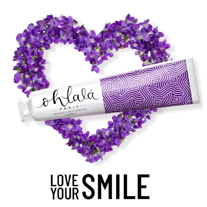 Ohlalá Violet Mint Toothpaste Zubní pasta s příchutí fialek a máty 75 ml