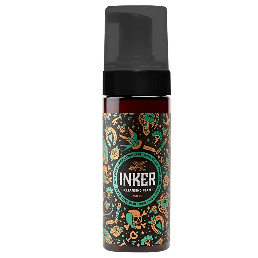 Pan Drwal Inker Tattoo Pack with Cleansing Foam & Cream - Sada másla a čistící pěny pro péči o tetování