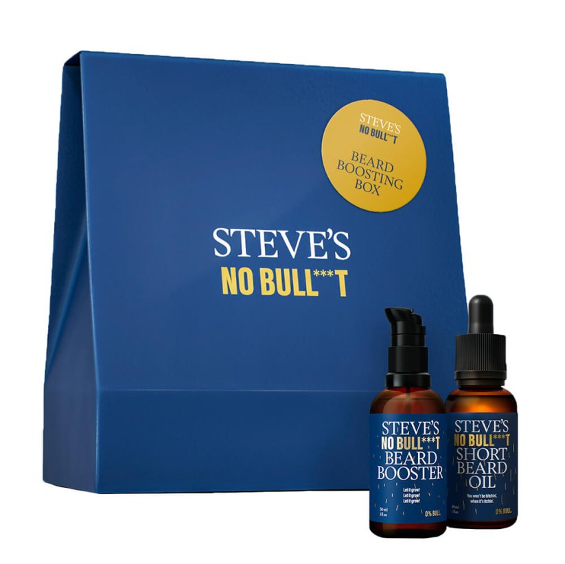 Steves Beard Boosting Box - Dárková sada pro muže na podporu růstu vousů