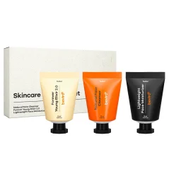 Beviro Skincare Discovery Set - Cestovní sada pro kompletní péči o pleť s mycím gelem, elixírem a krémem