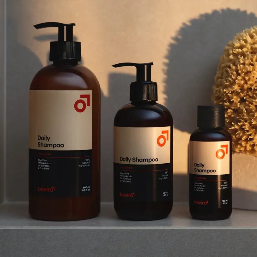 Beviro Daily Shampoo 250 ml - Přírodní šampon na denní použití pro muže