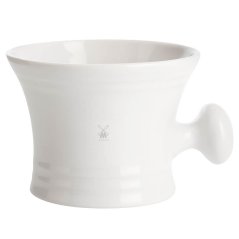 Mühle Bílá porcelánová miska na holení s rukojetí