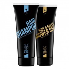 Angry Beards Shower set Jack Saloon Set Sprchového gelu a šamponu na vlasy