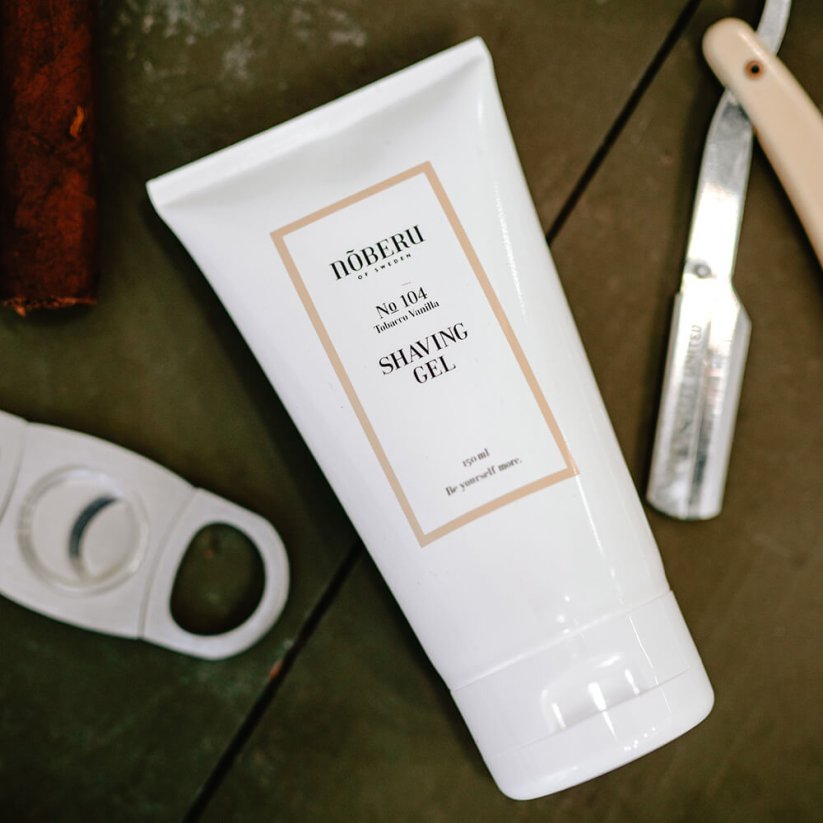 Noberu Shaving Gel Tobacco Vanilla 150 ml - Transparentní gel na holení