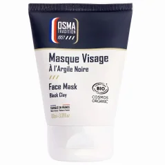 Osma Face Mask Black Clay 100 ml - Pleťová maska s aktivním uhlím pro muže