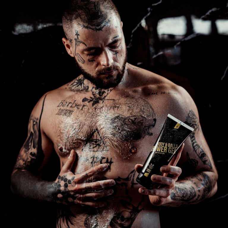 Angry Beards Fakin Notorious Urban TwoFinger Set - Dárková sada pro muže s parfémem, antiperspirantem a sprcháčem