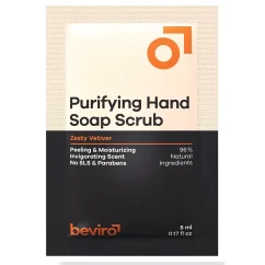 Beviro Purifying Hand Soap Scrub Zesty Vetiver 5 ml - Tekuté mýdlo na ruce s peelingem