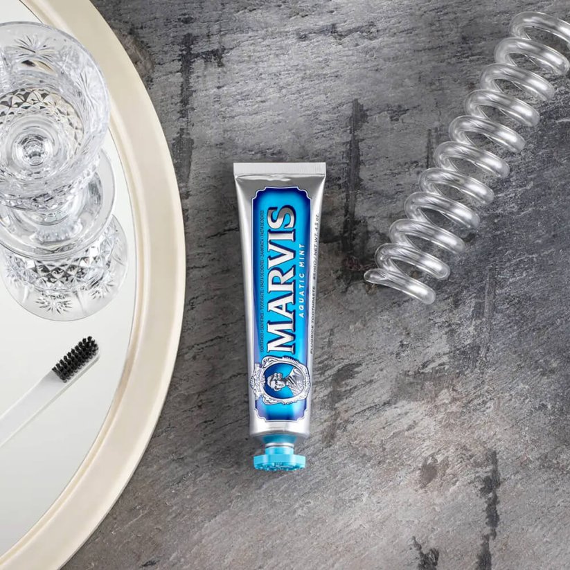 Marvis Toothpaste Aquatic Mint 85 ml - Zubní pasta s příchutí svěžího mořského vánku